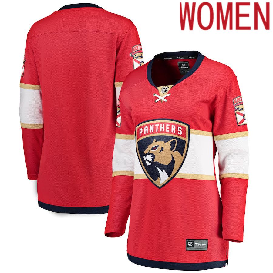 Women Florida Panthers Fanatics Branded Red Breakaway Home NHL Jersey